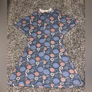 Zipadee Zip Sack Baby Floral Purple Pink Sleep Sack Zipper Small 4 to 8 Months